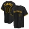 Black Nolan Schanuel Men's Los Angeles Angels Snake Skin City Jersey - Replica Big Tall